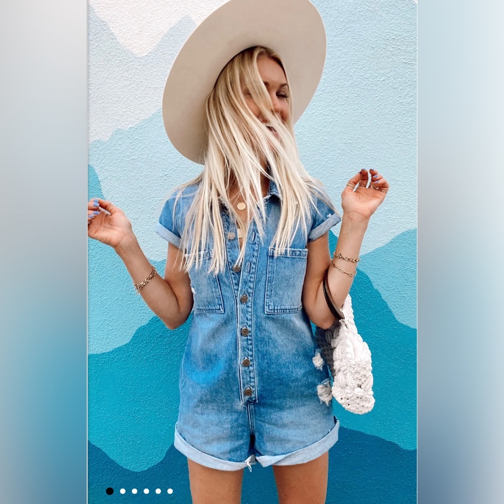 Show me your mumu Denim romper